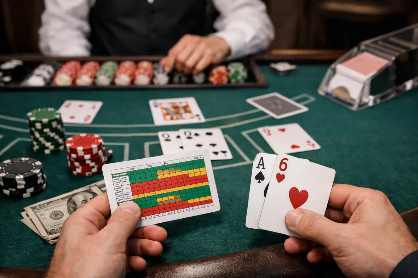 AI стратегии в блэкджеке и выигрыш